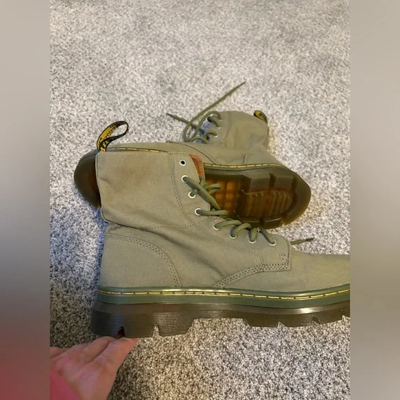 Dr. Martens Green Combs Men's Boots Size 12 - Picture 3 of 4